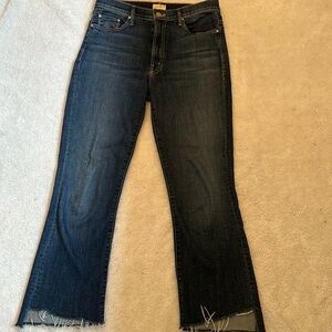 MOTHER Brand Jeans-Insider Crop Step Fray, Size 30